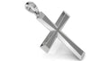 Bar Style Cross Pendant | 999 Fine Silver 30mm | Handmade USA