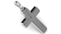 Brick Reveal Cross Pendant | 999 Fine Silver 30x20mm | Handmade USA