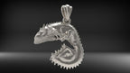 Chameleon Pendant | 999 Fine Silver 24mm | Handmade USA