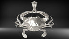 Crab Pendant | 999 Fine Silver 33mm | Handmade USA