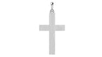 Dripping Paint Cross Pendant | 999 Fine Silver 30mm | Handmade USA