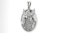 Odin Oval Pendant | 999 Fine Silver 20mm | Handmade USA