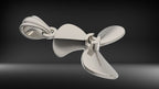 Boat Propeller Pendant | 999 Fine Silver 25mm | Handmade USA