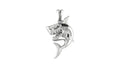 Great White Shark Pendant | 999 Fine Silver 20mm | Handmade USA