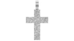 Tree Root Cross Pendant | 999 Fine Silver 30mm | Handmade USA