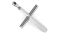 Triangle Bar Cross Pendant | 999 Fine Silver 30mm | Handmade USA