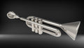 Trumpet Pendant | 999 Fine Silver 38.5mm | Handmade USA