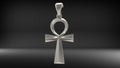 Ankh Egyptian Cross Pendant | 999 Fine Silver 25mm | Handmade USA