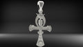 Egyptian Ankh Pendant | 999 Fine Silver 26mm | Handmade USA