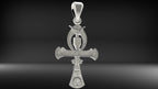 Egyptian Ankh Pendant | 999 Fine Silver 26mm | Handmade USA