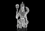 Anubis Pendant | 999 Fine Silver 80mm | Handmade USA