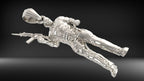 Army Soldier Pendant | 999 Fine Silver 30mm | Handmade USA