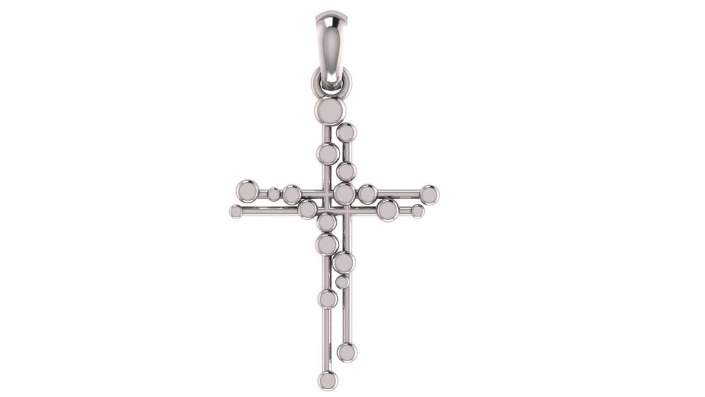Art Deco Cross Pendant | 999 Fine Silver