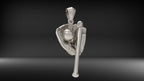 Baseball Glove, Ball & Bat Pendant | 999 Fine Silver | Handmade USA