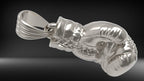Boxing Glove Pendant | 999 Fine Silver 22.5mm | Handmade USA