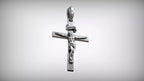 Jesus Crucifix Pendant | 999 Fine Silver 30mm–35mm | Handmade USA