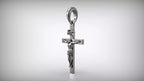 Jesus Crucifix Pendant | 999 Fine Silver 30mm–35mm | Handmade USA