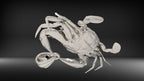Crab Pendant | 999 Fine Silver 33mm | Handmade USA