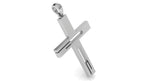 Modern Cross Pendant, 30 × 21 mm | 999 Fine Silver