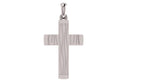 Wavy-Line Cross Pendant | 999 Fine Silver