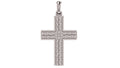 Modern Crusader Cross Pendant | 999 Fine Silver 30mm | Handmade USA