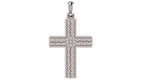 Modern Crusader Cross Pendant | 999 Fine Silver 30mm | Handmade USA