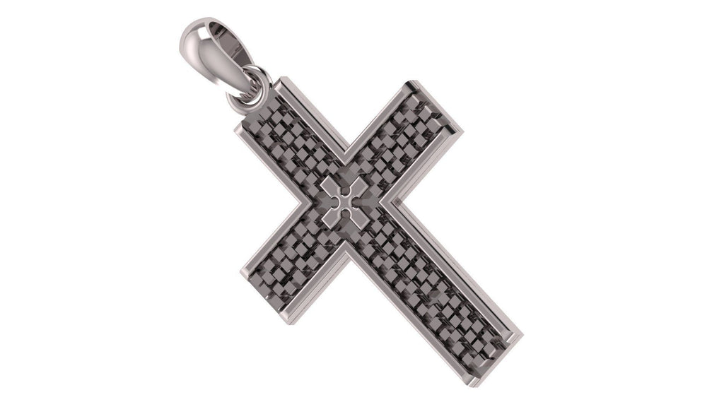 Modern Crusader Cross Pendant | 999 Fine Silver 30mm | Handmade USA
