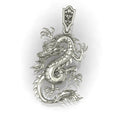 Dragon Pendant | 999 Fine Silver 29mm | Handmade USA