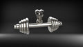 Dumbbell Pendant | 999 Fine Silver 29mm | Handmade USA