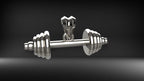 Dumbbell Pendant | 999 Fine Silver 29mm | Handmade USA