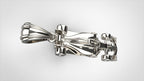 Formula 1 Race Car Pendant | 999 Fine Silver 27mm | Handmade USA
