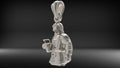 Firefighter Pendant | 999 Fine Silver 27mm | Handmade USA