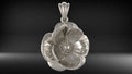 Flower Pendant | 999 Fine Silver 20mm | Handmade USA