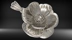 Flower Pendant | 999 Fine Silver 20mm | Handmade USA
