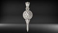 Golf Ball Pendant | 999 Fine Silver 25mm | Handmade USA