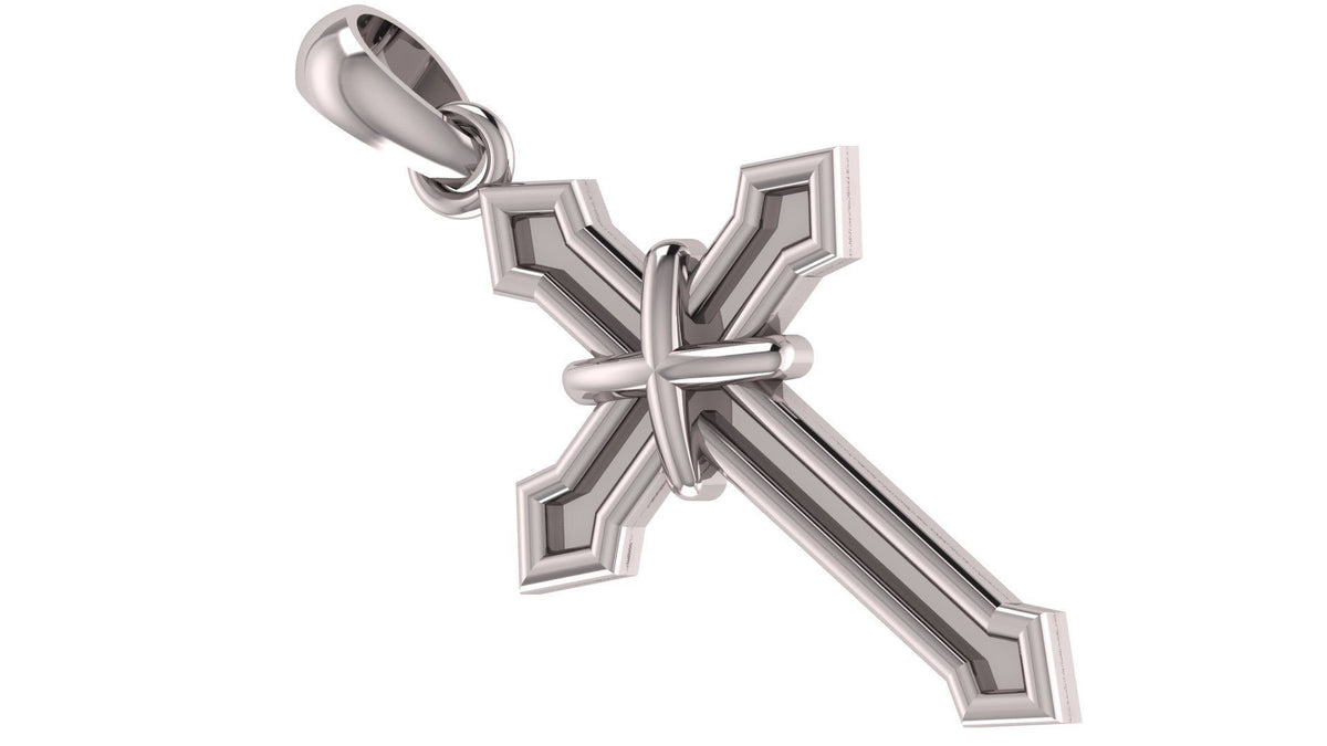 Gothic Cross Pendant | 999 Fine Silver