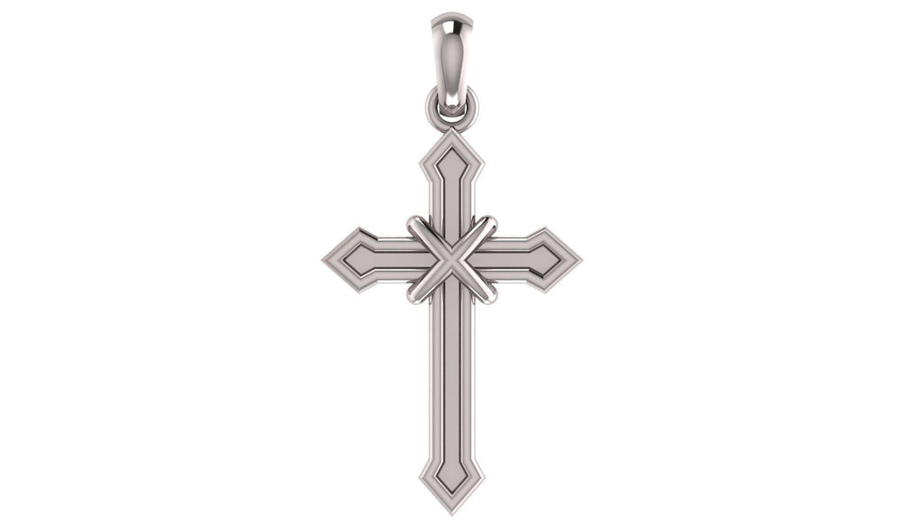 Gothic Cross Pendant | 999 Fine Silver