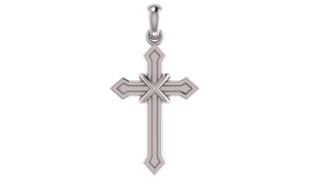 Gothic Cross Pendant | 999 Fine Silver