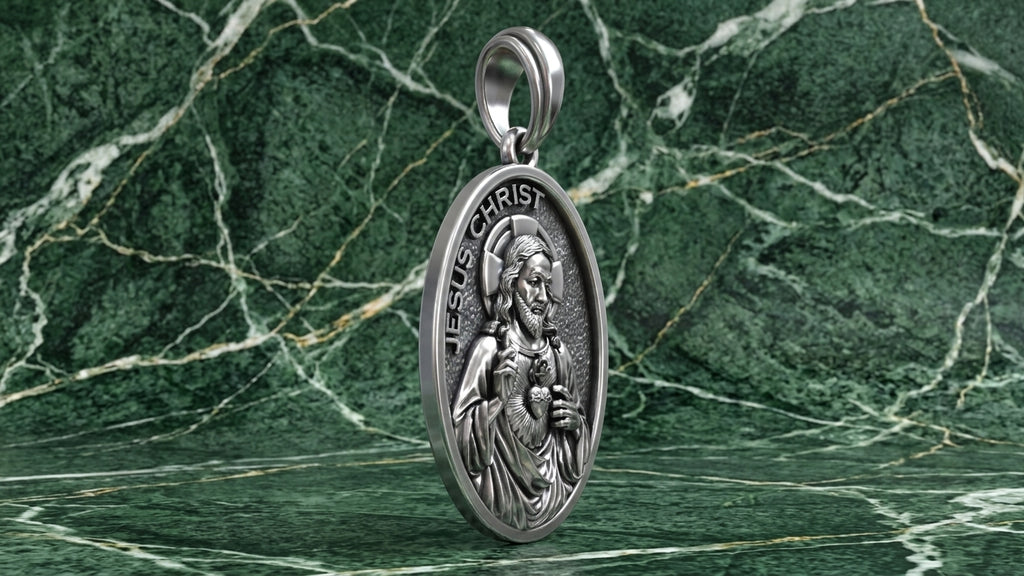 Jesus Christ Medallion Pendant | 999 Fine Silver