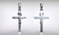 Jesus Crucifix Pendant | 999 Fine Silver 30mm–35mm | Handmade USA