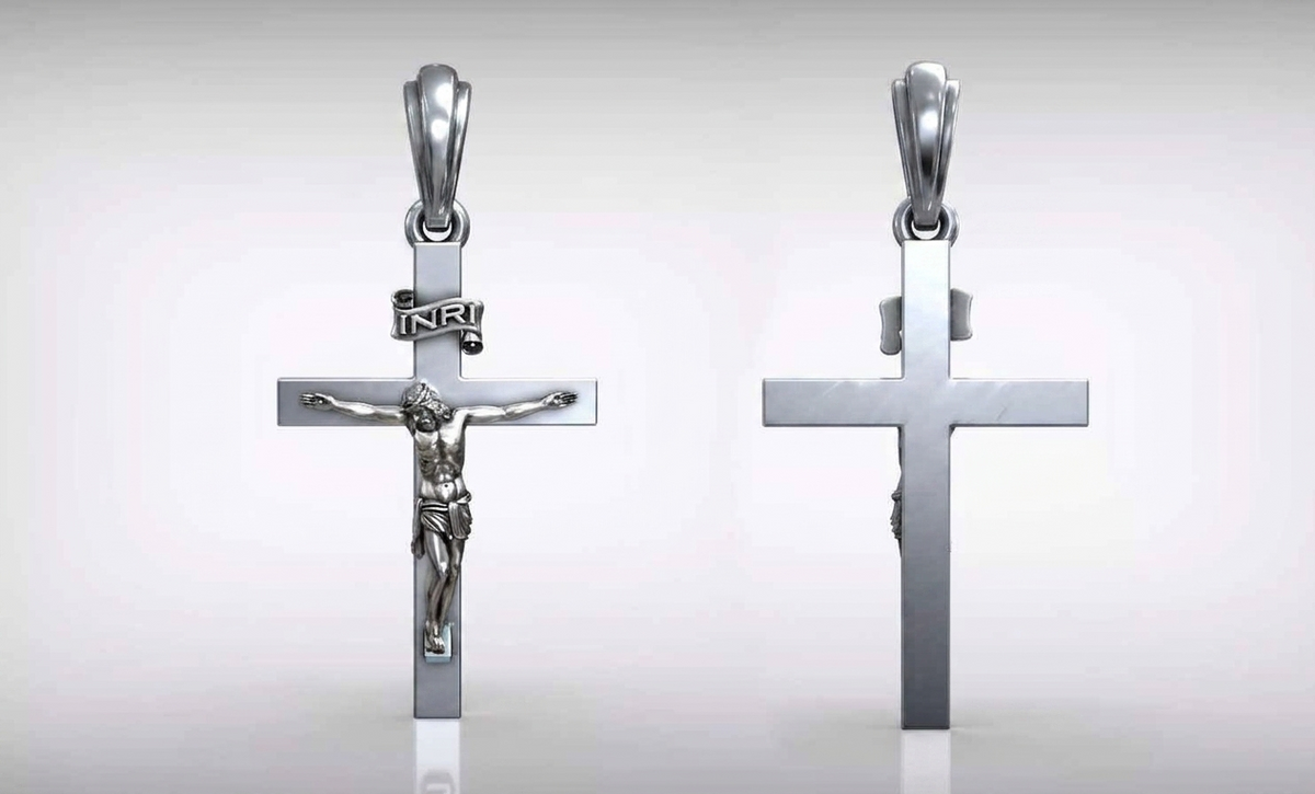 Jesus Crucifix Pendant | 999 Fine Silver 30mm–35mm | Handmade USA