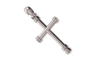 Industrial Cross Pendant | 999 Fine Silver 30mm | Handmade USA