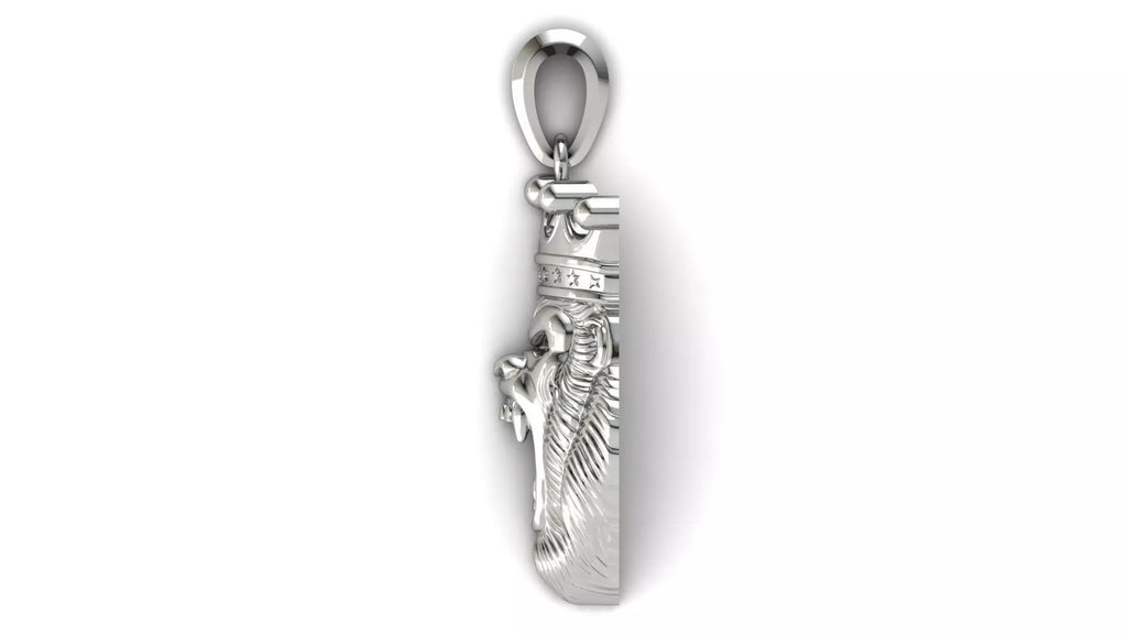 King Kong Gorilla Pendant | 999 Fine Silver 20mm | Handmade USA