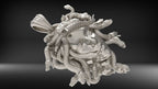 Medusa Head Pendant | 999 Fine Silver 28mm | Handmade USA
