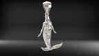 Mermaid Pendant | 999 Fine Silver 34mm | Handmade USA