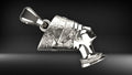 Queen Nefertiti Pendant | 999 Fine Silver 20mm | Handmade USA