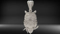 Owl Pendant | 999 Fine Silver 17mm | Handmade USA