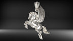Pegasus Pendant | 999 Fine Silver 33mm | Handmade USA