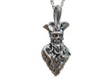Undead Pirate Skull Pendant | 999 Fine Silver 54mm | Handmade USA