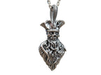 Undead Pirate Skull Pendant | 999 Fine Silver 54mm | Handmade USA